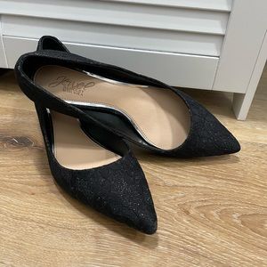 Jewel Badgley Mischka Black Lace Pumps - 7.5
